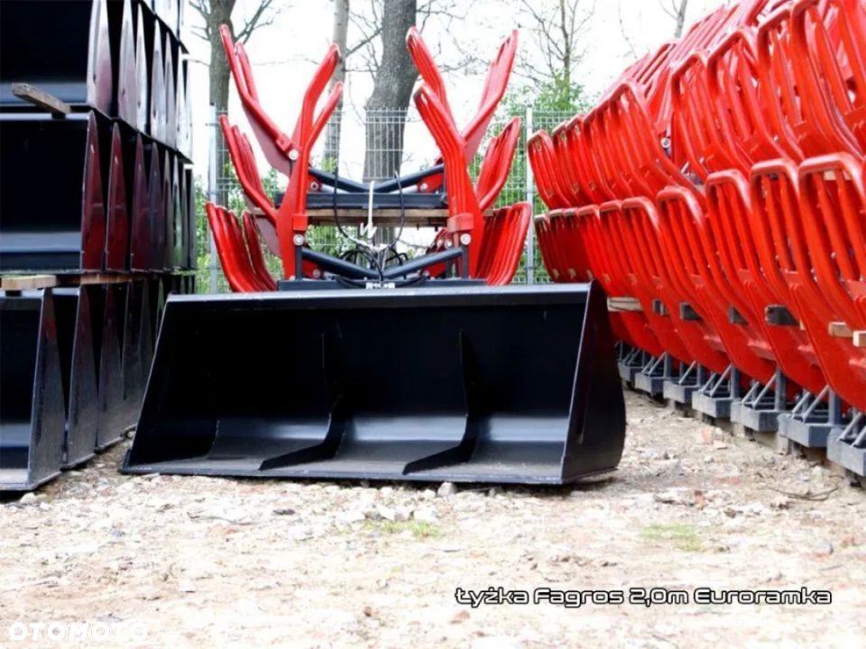 Łyżka do ładowacza 0,8m 1,04m 1,2m 1,4m 1,6m 1,8m 2,0m 2,2m 2,4m Euroramka SMS TUR Ma - 6