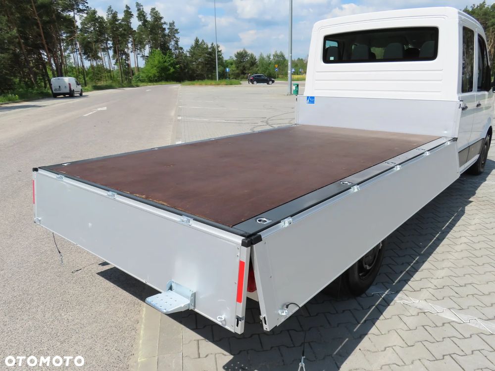 Volkswagen Crafter 35 TDI 2.0 140 KM Doka Brygadowy DUBEL MIXTO 7-Mio.Os + 1153 Kg Ład. Skrzynia Otwarta 3513 mm Długa Rozstaw Osi 4490 mm L4 HAK 3000 Kg Udźwig Stan Wizualny I Techniczny JAK NOWY Gotowy Dostępny OKAZJA POLECAM - 24