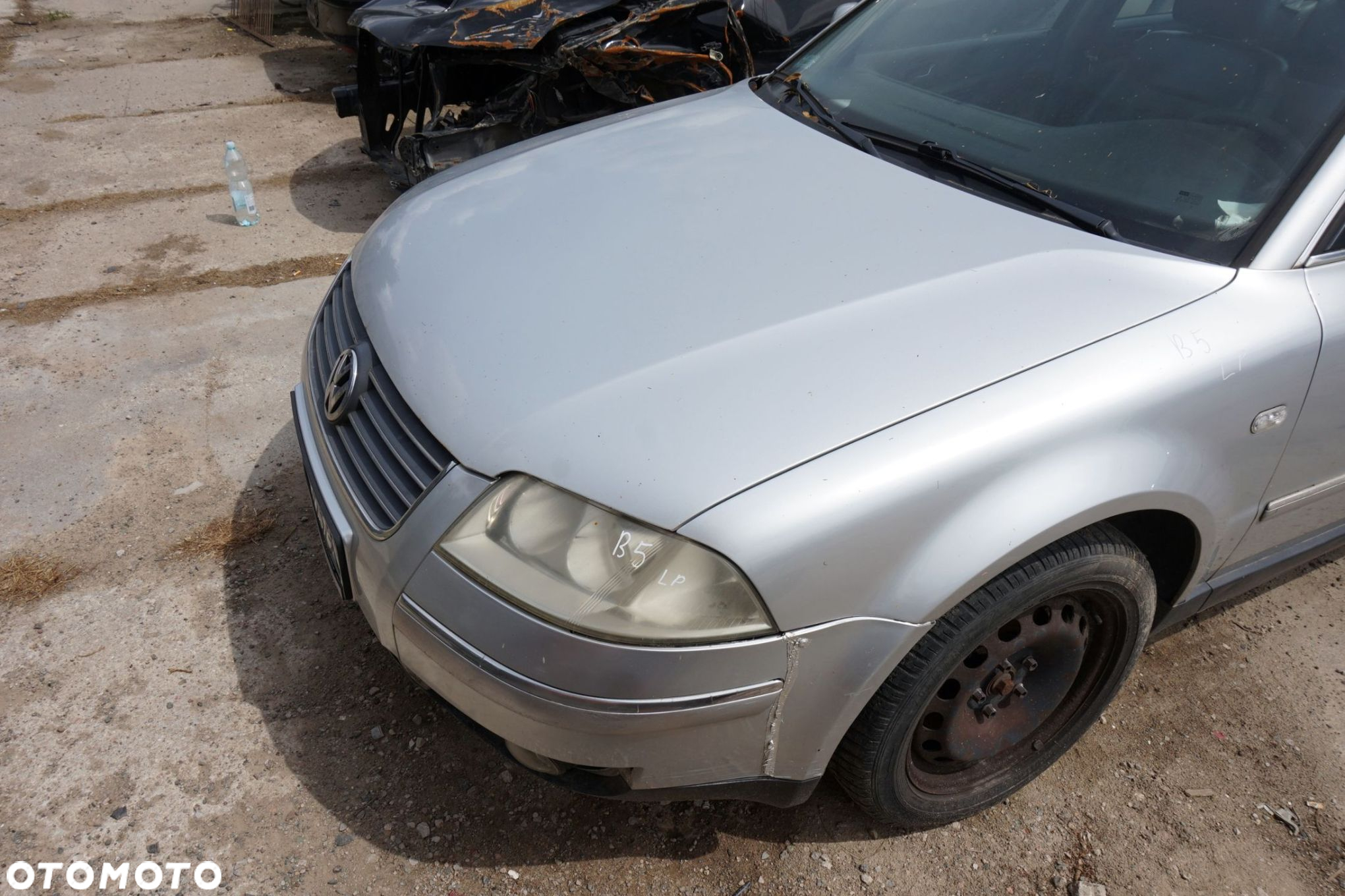 MASKA ZDERZAK BŁOTNIKI LAMPY PASSAT B5 LIFT LA7W  VOLKSWAGEN 2001-2005 SREBRNY PRZÓD KOMPLETNY - 4
