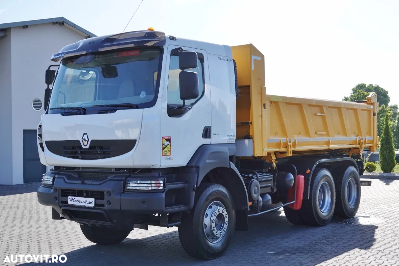 Renault KERAX 450 / 6x4 / BASCULATOR / HYDROBORTA / BORDMATIC / MANUAL / IMPORTAT - 10