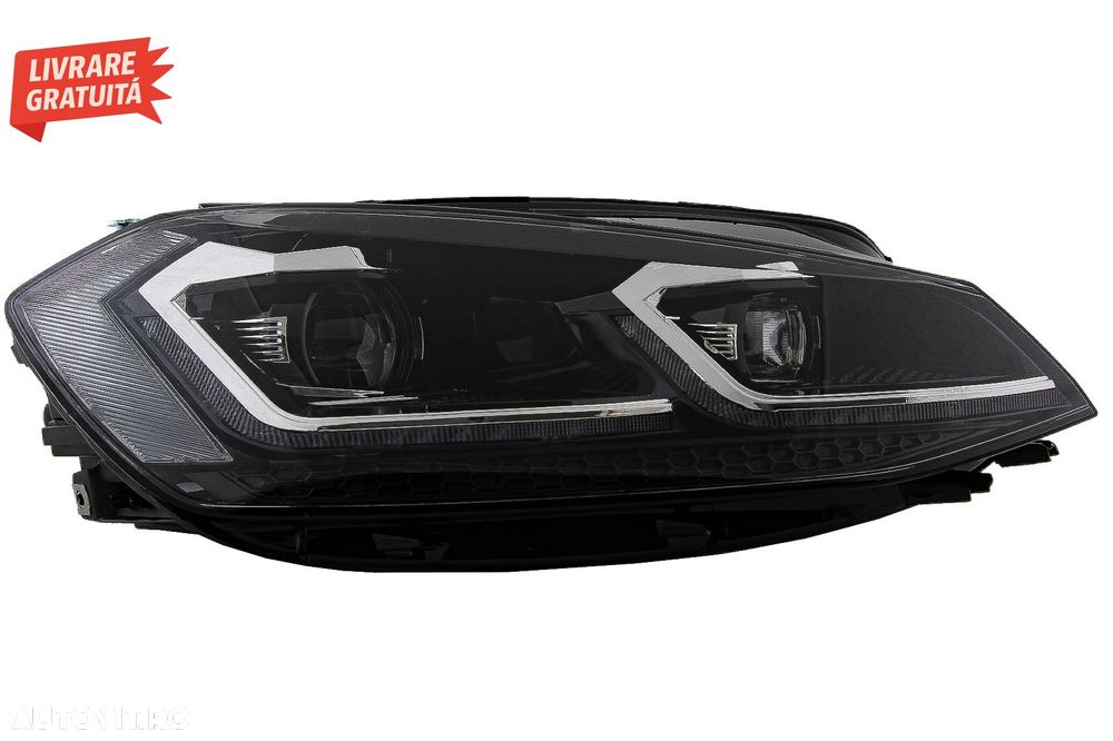 Faruri LED VW Golf 7.5 VII Facelift (2017-up) cu Semnal Dinamic- livrare gratuita - 2
