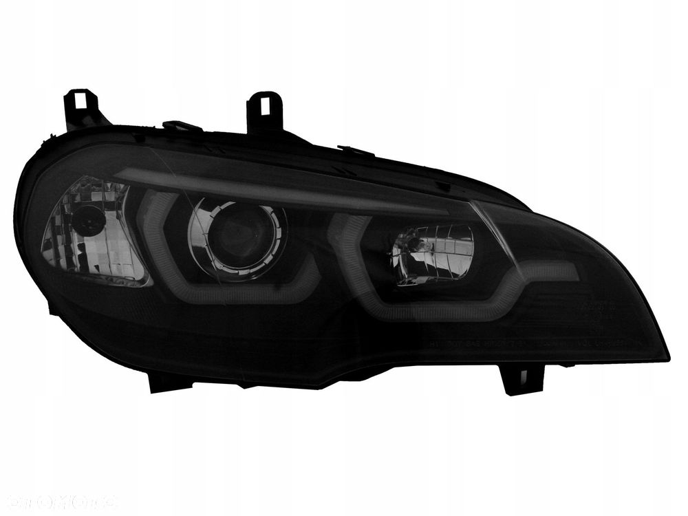 Reflektor Lampy kpl Ringi 3D Angel Eyes Led Tuning Black Bmw X5 e70 2006-10 - 4