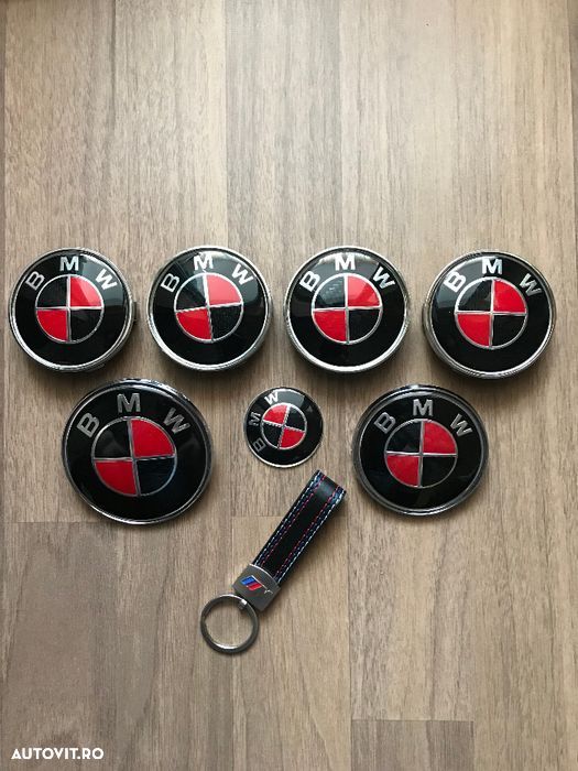 Semn emblema roti capota porbagaj si volan compatibile cu BMW - 2