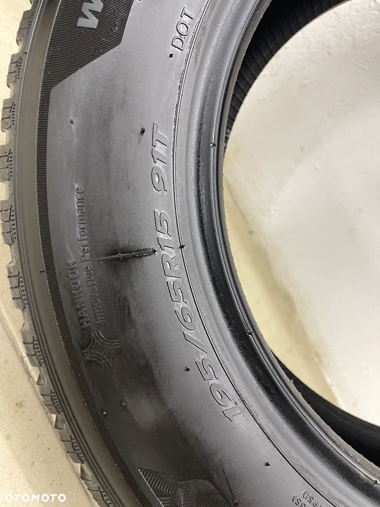 OPONY ZIMOWE 2 SZT 195/65R15 2017R HANKOOK WINTER ICEPT RS3 5.0MM - 6