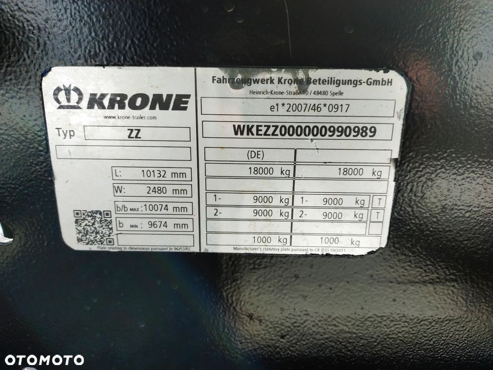 Krone Krone 20r Tandem BDF dolny zaczep STAN IDEALNY - 14