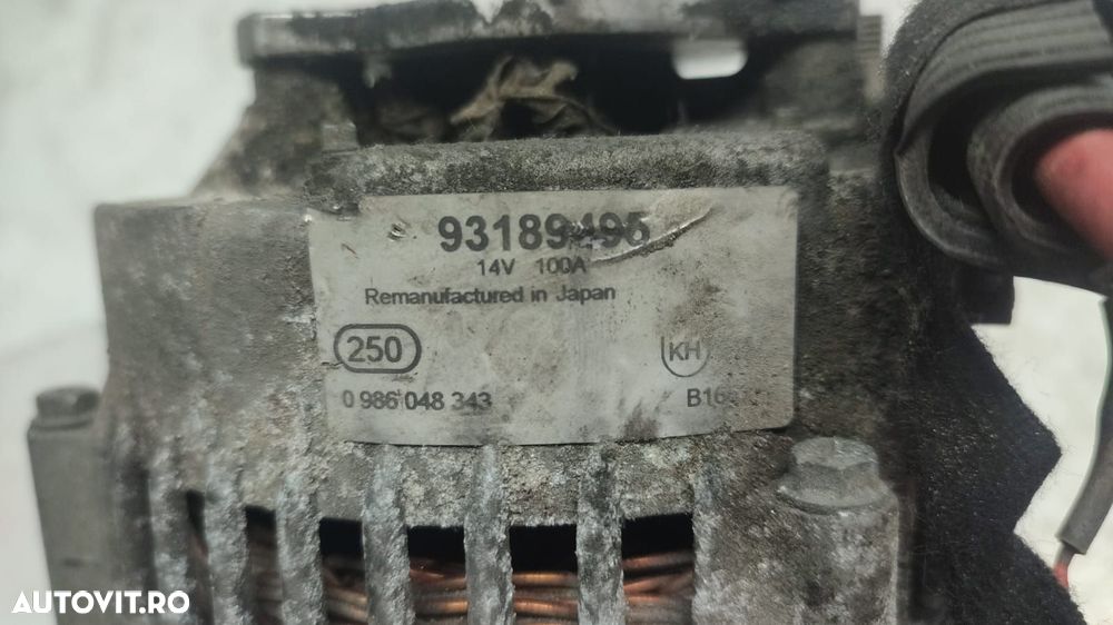 Alternator 0986048343  1.7 CDTI  Z17DTH Opel Corsa C [2000 - 2003] - 4