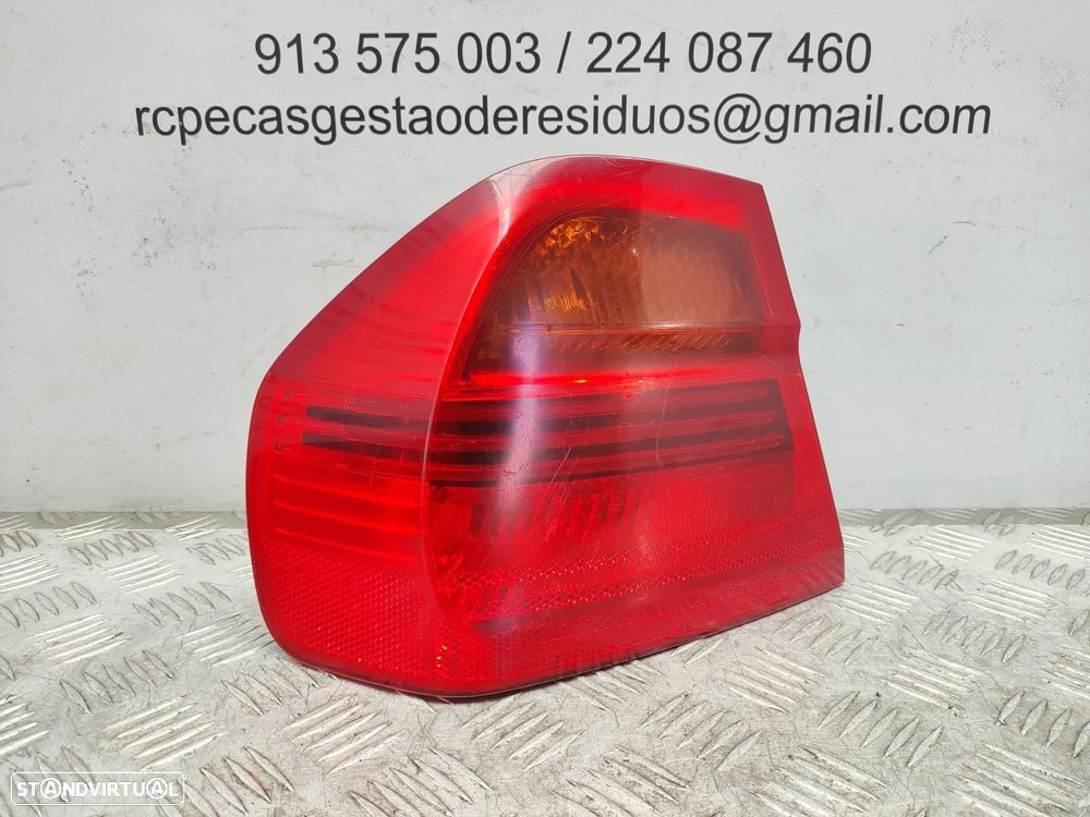 Farolins traseiros trás direito esquerdo originais BMW Serie 3 E90 Sedan Carro Pré LCI de 2004 a 2008 - 12