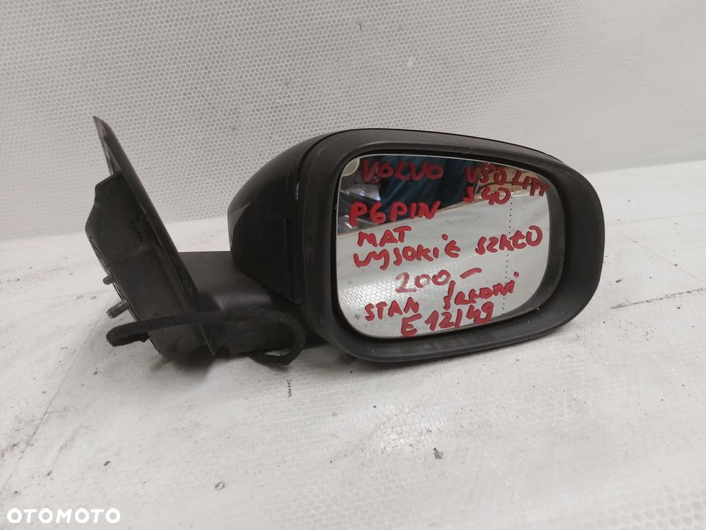 - LUSTERKO PRZÓD PRZEDNIE ELEKTRYCZNE PRAWE VOLVO V50 LIFT FL S40 MAT WYSOKIE SZKŁO STAN SREDNI 6PIN - 4