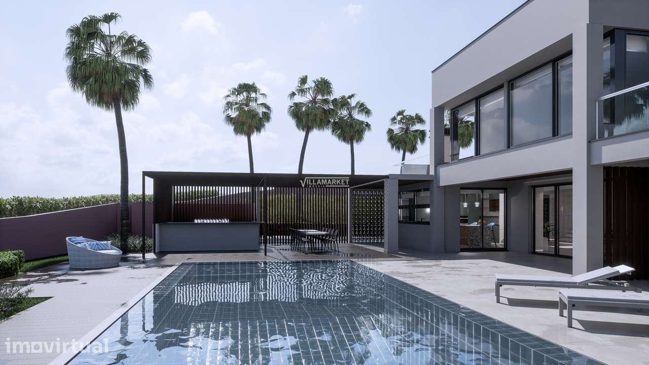 LUXUOSA VILLA V4  DE ARQUITETURA MODERNA COM PISCINA SITUADA NA ZONA D - Grande imagem: 5/38