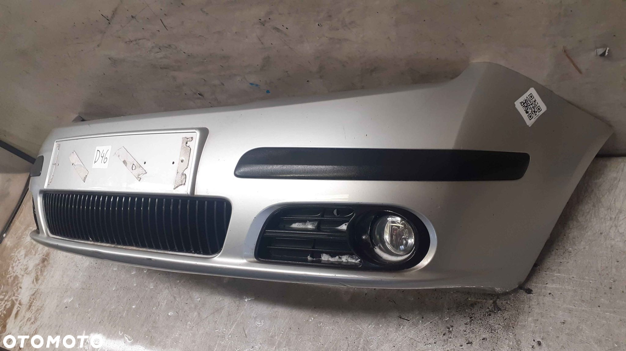 ^ ZDERZAK PRZÓD PRZEDNI SKODA FABIA I 1 LIFT FL 9102 SREBRNY HALOGENY - 3