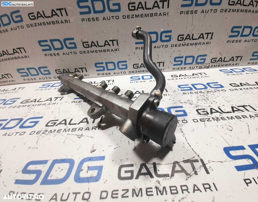 Rampa Presiune Injectoare Distribuitor Carburant Motorina Lancia Musa 1.3 JTD Multijet 2004 - 2012 Cod 46817523 0445214044 [N0224] - 4