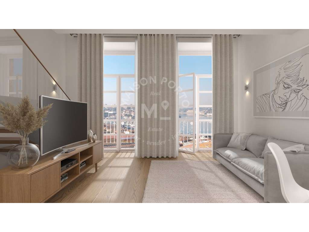 Apartamento T1(Loft) com Terraço com vista do Rio Douro em Vila Nov... - Grande imagem: 2/41
