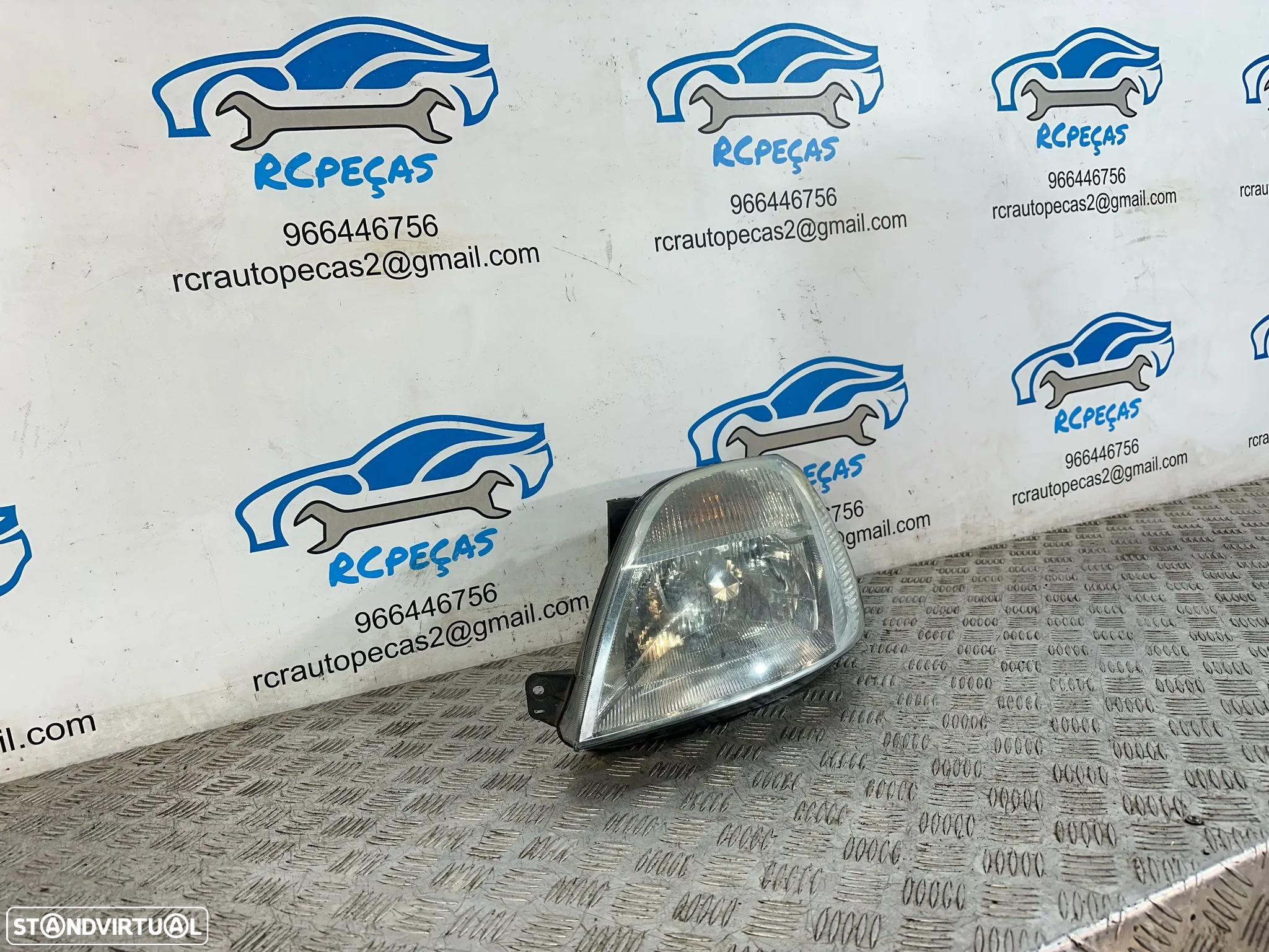 .Otica Farol Esquerda 2S6X-13W030-BH Original Halogénio Ford Fiesta MK5 5 2002 - 2008 - 2