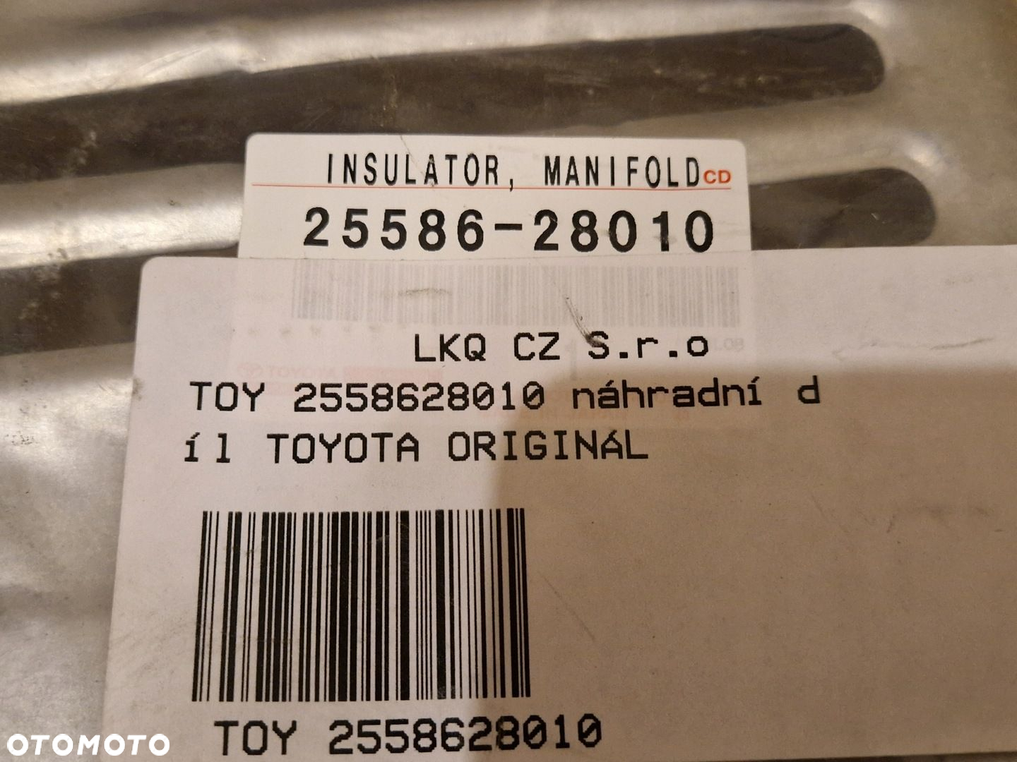 AVENSIS T25 RAV 4 OSŁONA KOLEKTORA WYDECHOWEGO 25586-28010 NOWA ORYGINAŁ - 3