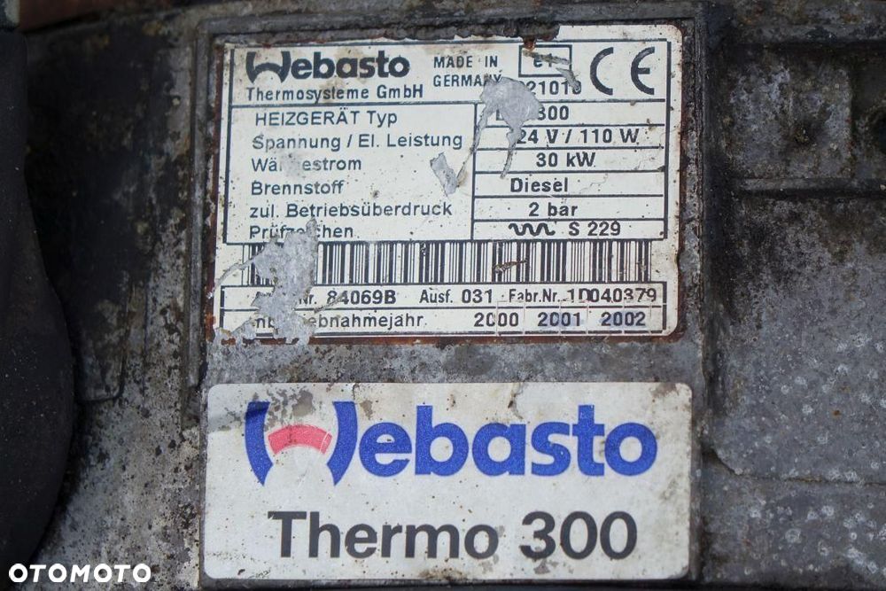OGRZEWANIE POSTOJOWE DW 300 WEBASTO THERMO 300 DW300 - 2