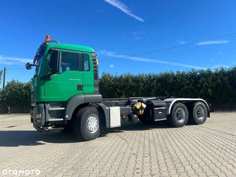 MAN TGS 26.440 | Hakowiec Meiller| 6x4  | 440 KM | przód resor, tył pneumatyczne |Belka ostrzegawcza (koguty) - 3