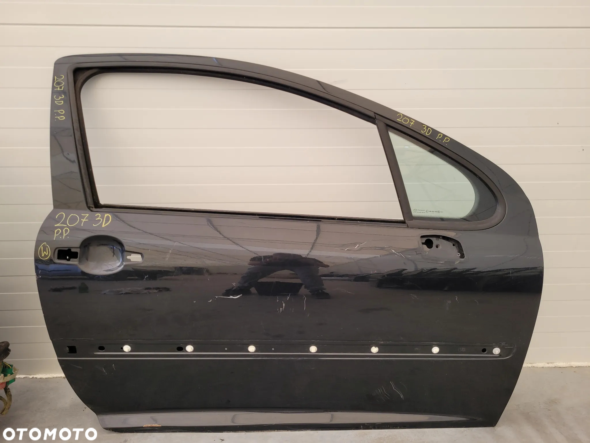 DRZWI PRAWY PRZÓD PEUGEOT 207 3D - 5
