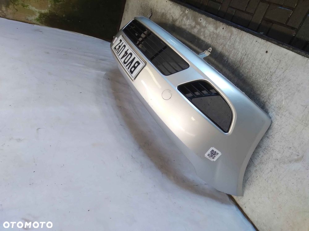 @ ZDERZAK PRZÓD PRZEDNI FORD FIESTA MK.6 6 VI 62 SREBRNY HALOGEN - 3