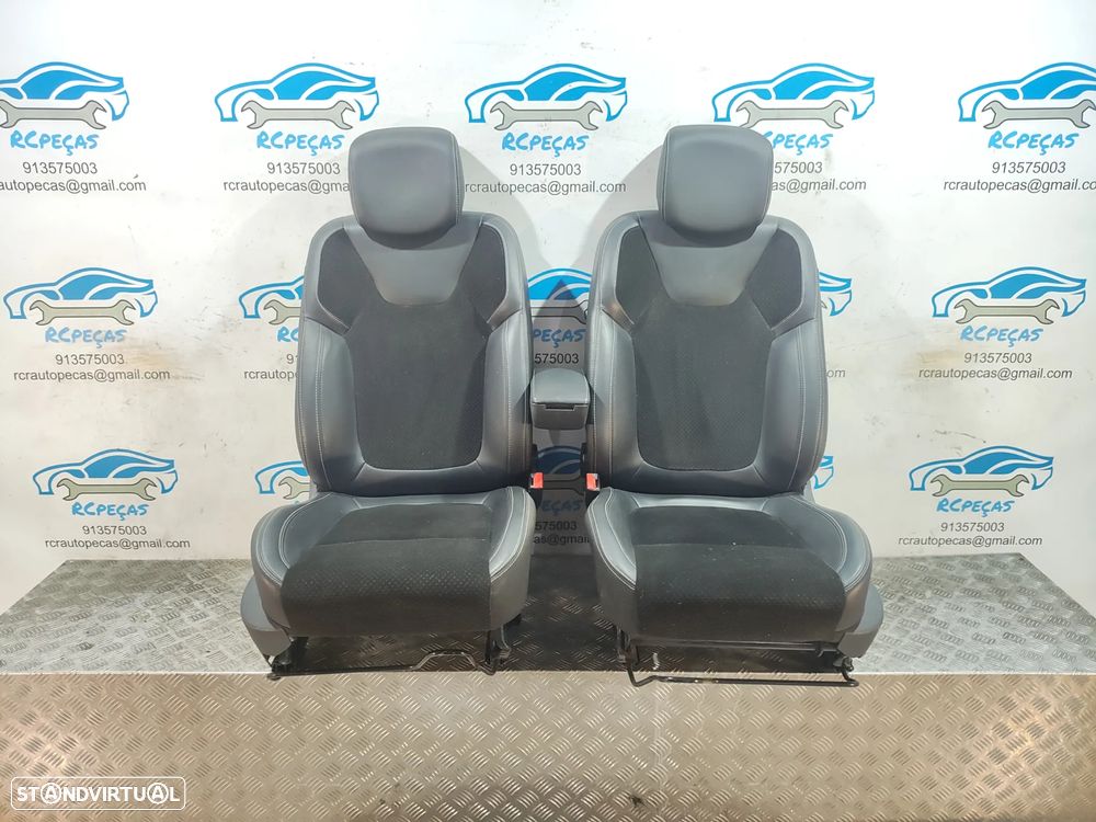 Conjunto Bancos Originais Frontais Frente Renault Clio IV 4 Pele Tecido - 1