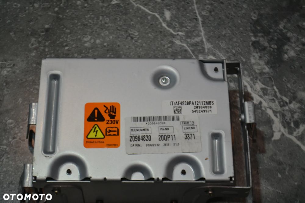 OPEL INSIGNIA A PRZETWORNICA PRĄDU 230V 20964830 - 3