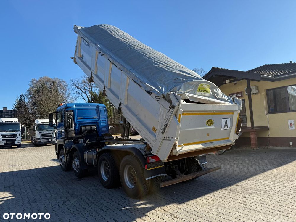 MAN 35.460 TGS wywrotka 8x4, 3-str. MEILLER, BORDMATIC, 250 t.km., TOP! - 16