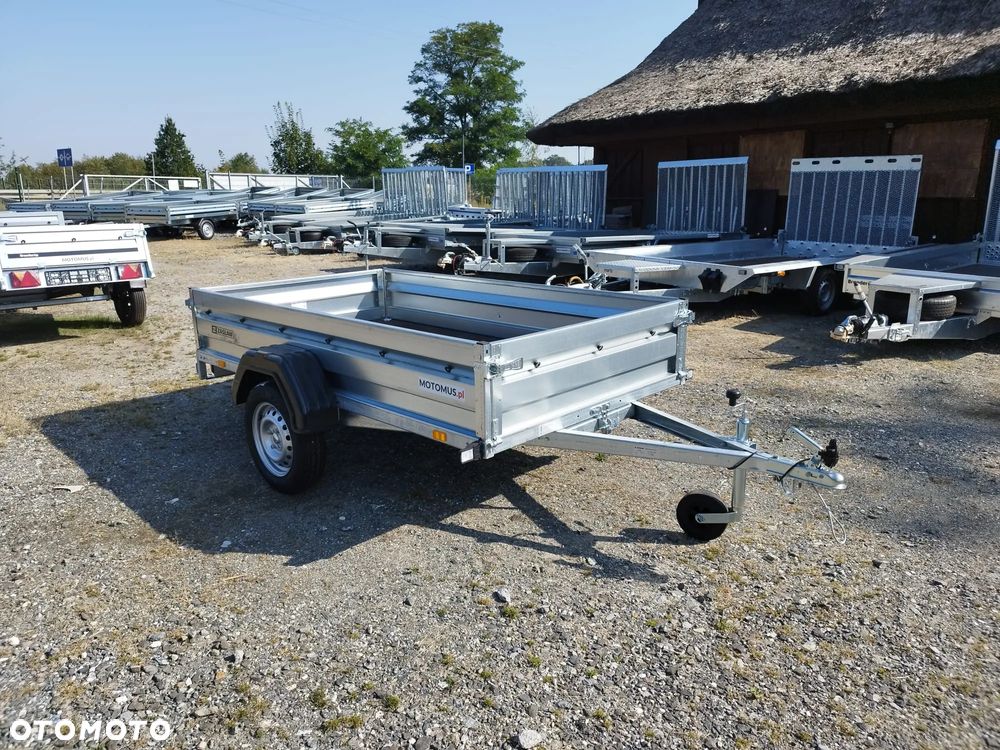 Zaslaw Przyczepa Zasław 235SU 235x132x35 1 osiowa mocne burty uchylna - 1