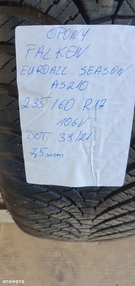 4X Opona Falken Euroall Season 235/60 R17 AS210 7,5 mm - 13