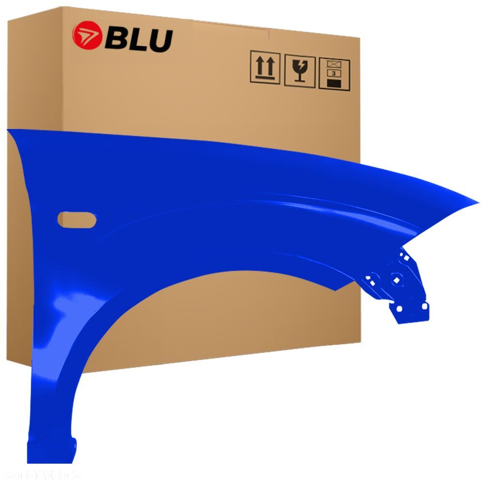 BLU Błotnik SEAT ALTEA XL LS5G Prawy Przód Niebieski 2006-2015 ocynk BlauSwing - 1