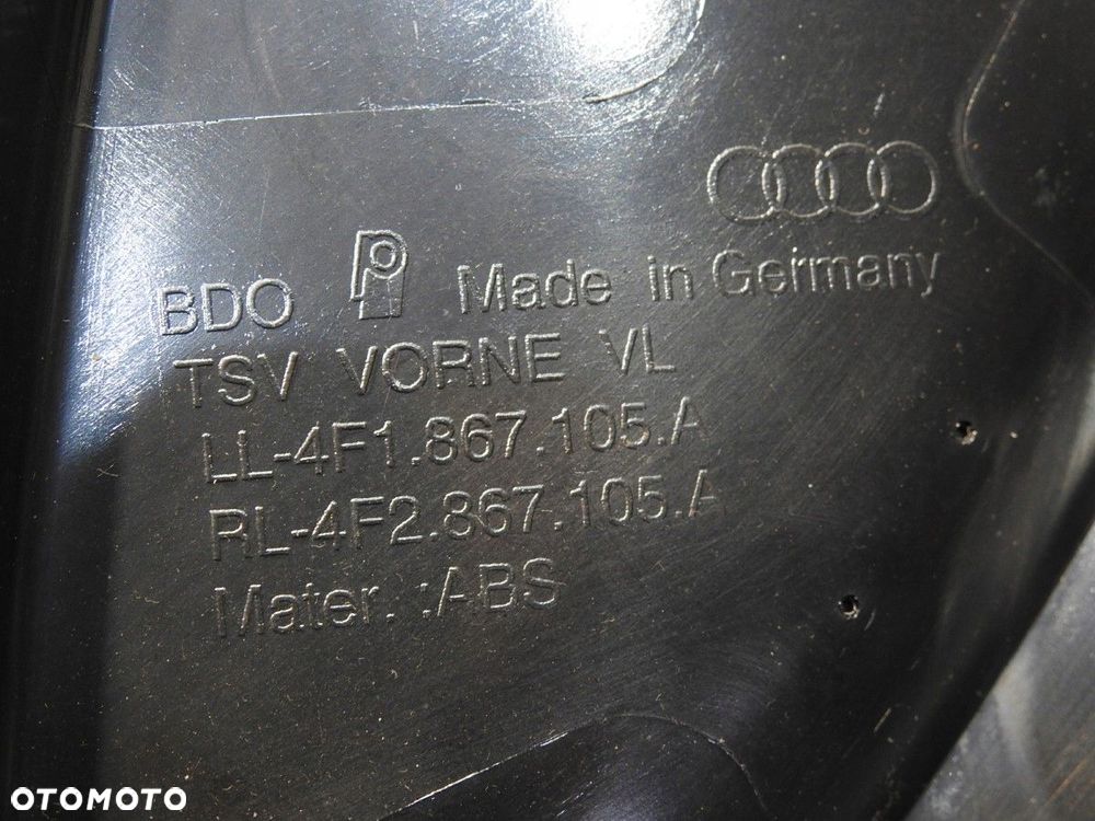 TAPICERKA DRZWI LEWY PRZÓD AUDI A6 C6 4F1867105A 4F2867105A - 6