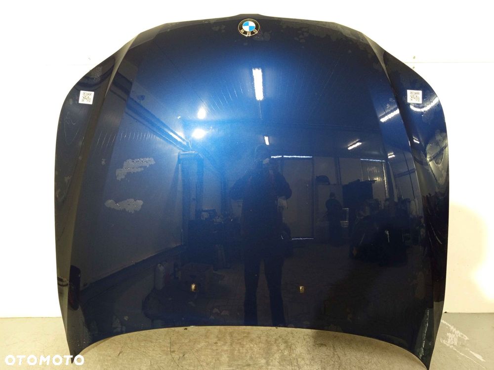 + MASKA POKRYWA SILNIKA BMW E60 E61 SERIA 5 TIEFSEEBLAU METALLIC GRANAT GRANATOWA - 1