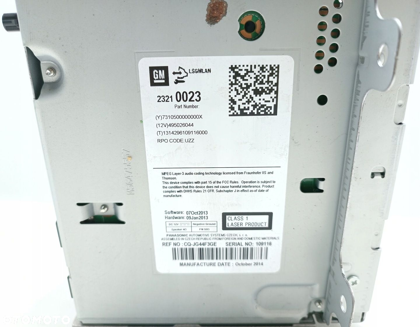 RADIO FABRYCZNE CD OPEL ASTRA J 23210023 - 5