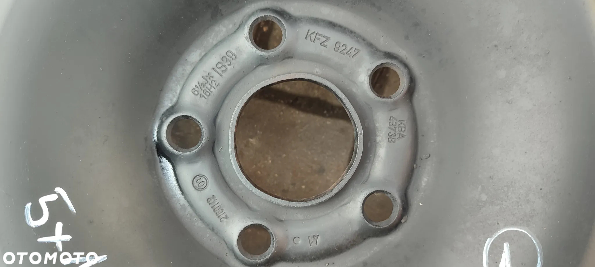 FELGI 5x105 6.5Jx16 CALI ET39 OPEL ASTRA J 4 SZTUKI KOMPLET - 6