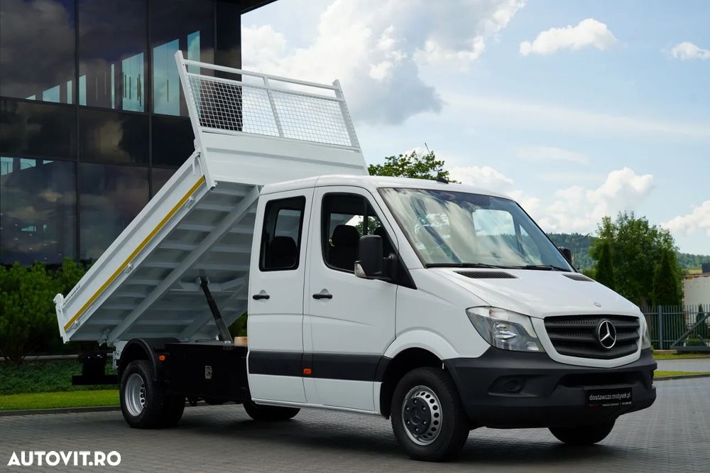 Mercedes-Benz SPRINTER 516 CDI / BASCULĂ DIN OȚEL - 3,5 M / CAMION BASCULĂ DIN OȚEL - 7 LOCURI / DOUĂ LOCURI / MANUALĂ / IMPORTATĂ - 2