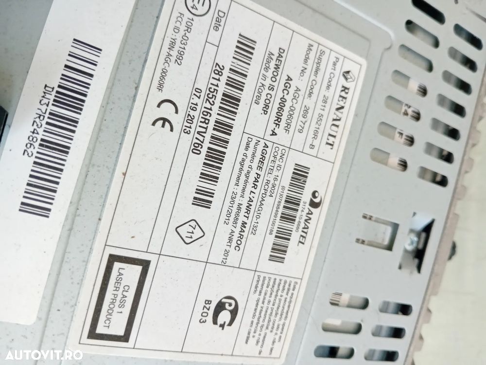 Radio Cd Bluetooth Dacia Duster 2010-2017 - 7