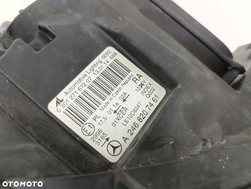 mercedes w246 prawa przednia lampa kompletna a2468207461 - 4