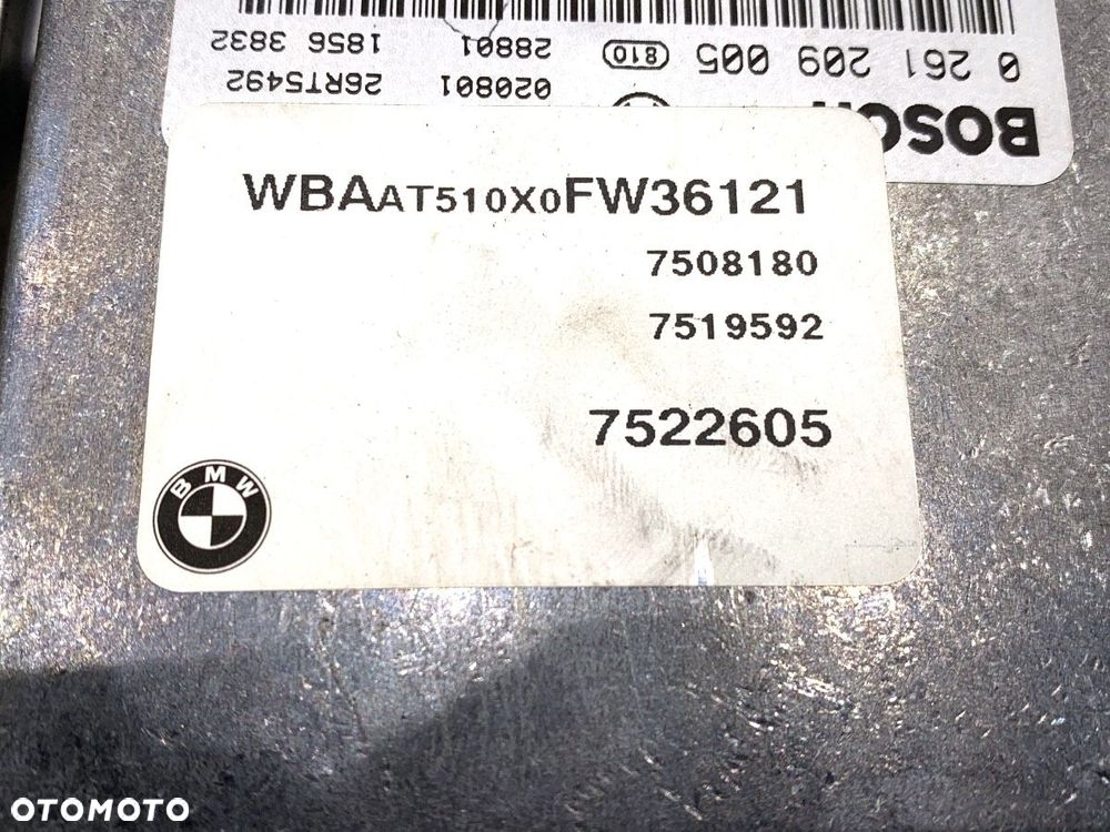 KOMPUTER SILNIKA  BMW 3 Compact (E46) 2001 - 2005 316 ti 85 kW [115 KM] benzyna 2002 - 2005 7519592 - 5