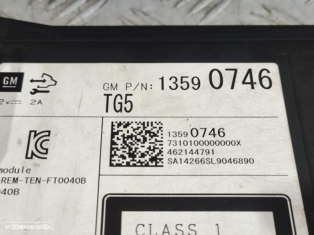 Leitor CD Opel Insignia A Facelift Original - 8