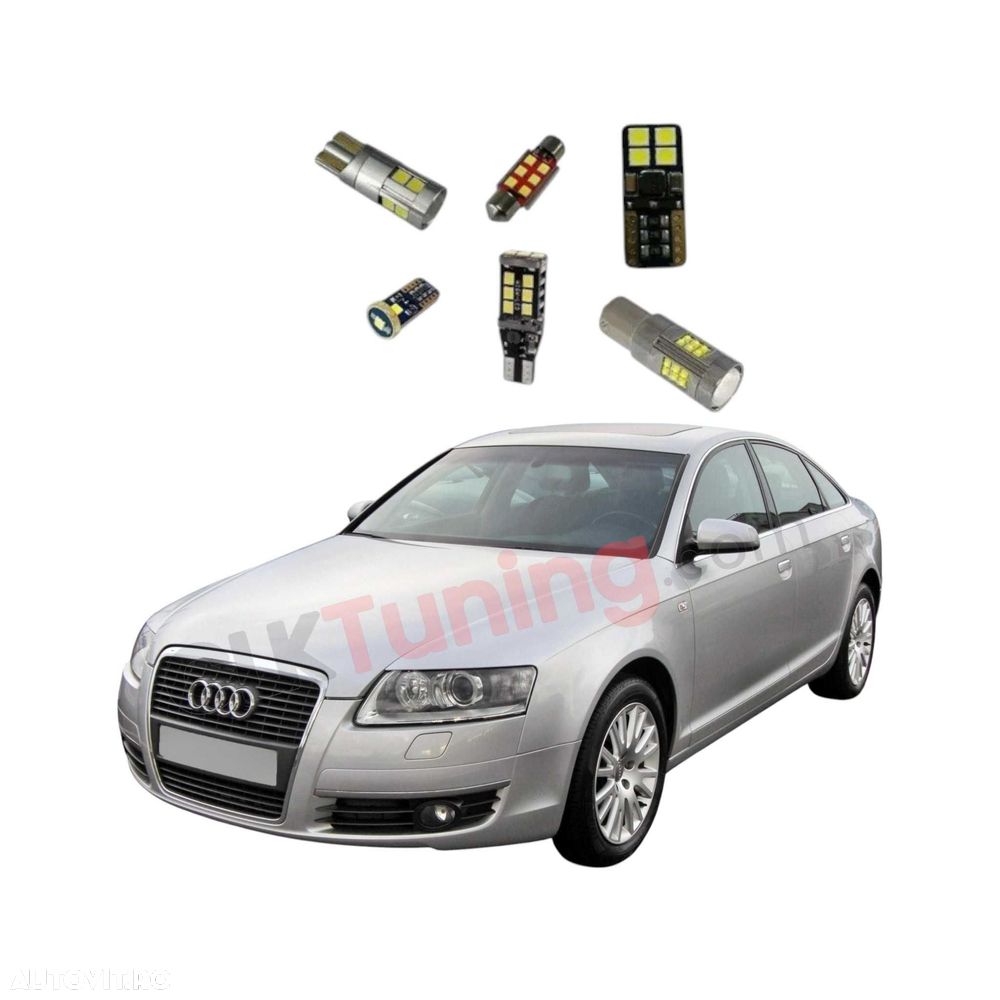 Pachet becuri led leduri pt iluminare interior Audi A6 C6 4F - 1