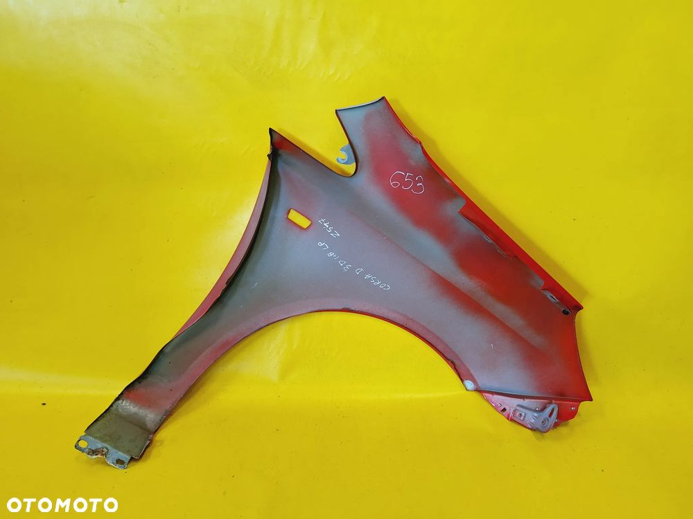 BŁOTNIK LEWY PRZÓD PRZEDNI OPEL CORSA D 3D HB 06-11 LAK: Z547 NR653 - 7