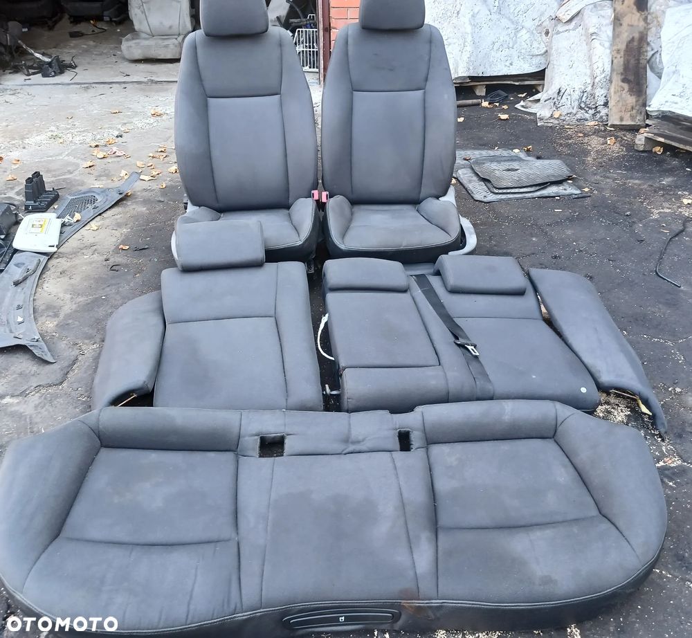 Fotele Komplet foteli SAAB 93 sedan Europa welur czarny czarne fotel kierowcy pasażera kanapa - 2