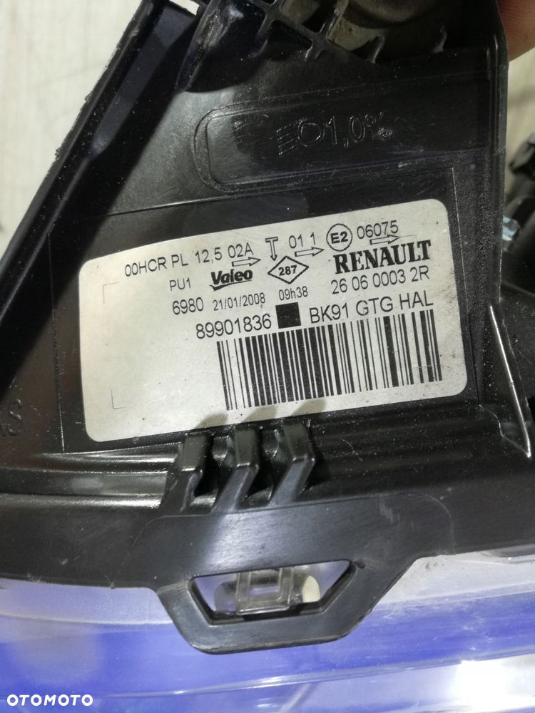 renault laguna iii 3 07/10 lampa reflektor przód lewa anglik - 3