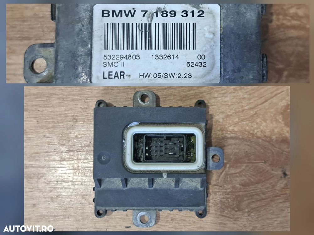 Far bixenon adaptiv dreapta ( cu defecte ) modul ballast xenon droser xenon adaptiv Originale BMW E60 E61 - 8