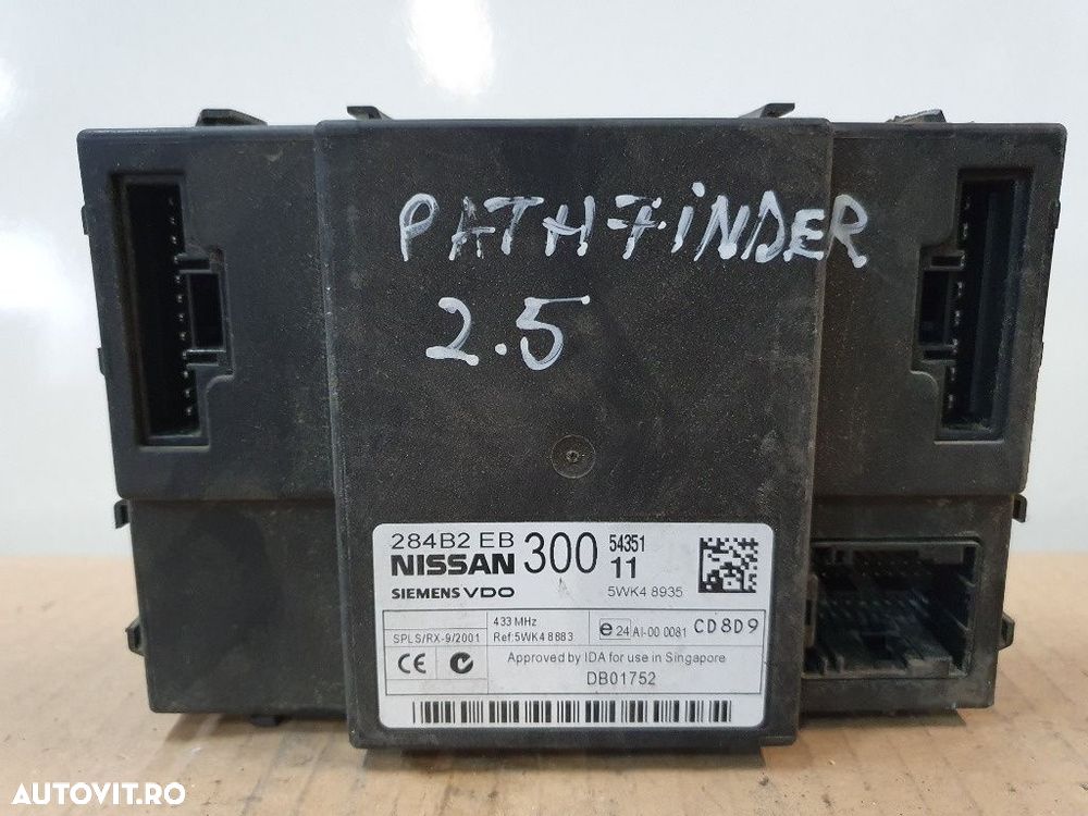 Calculator confort  NISSAN PATHFINDER II R50 1995 - 2005 SIEMENS 5WK48935  284B2 - 2