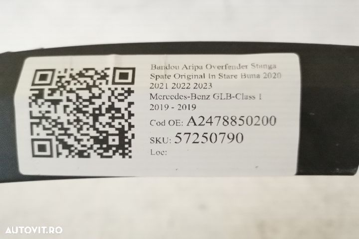 Bandou Aripa Overfender Stanga Spate Original In Stare Buna 2020 2021 - 7