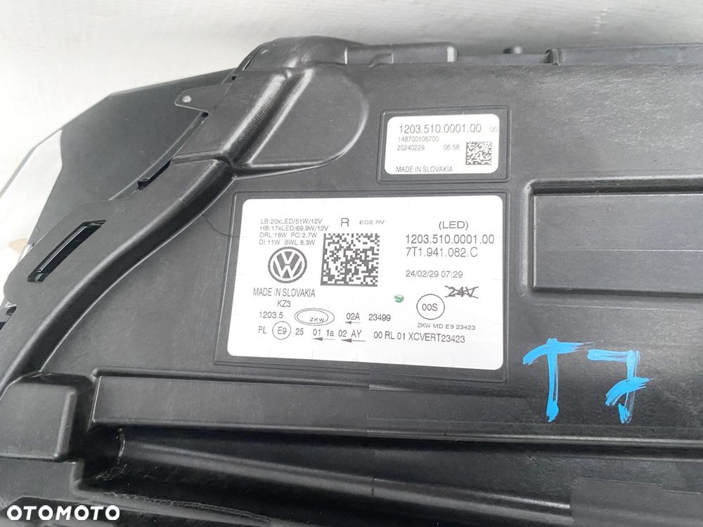 VW Transporter Multivan T7 REFLEKTORY LAMPY FULL LED Lampa Prawa Lewa 24r - 8