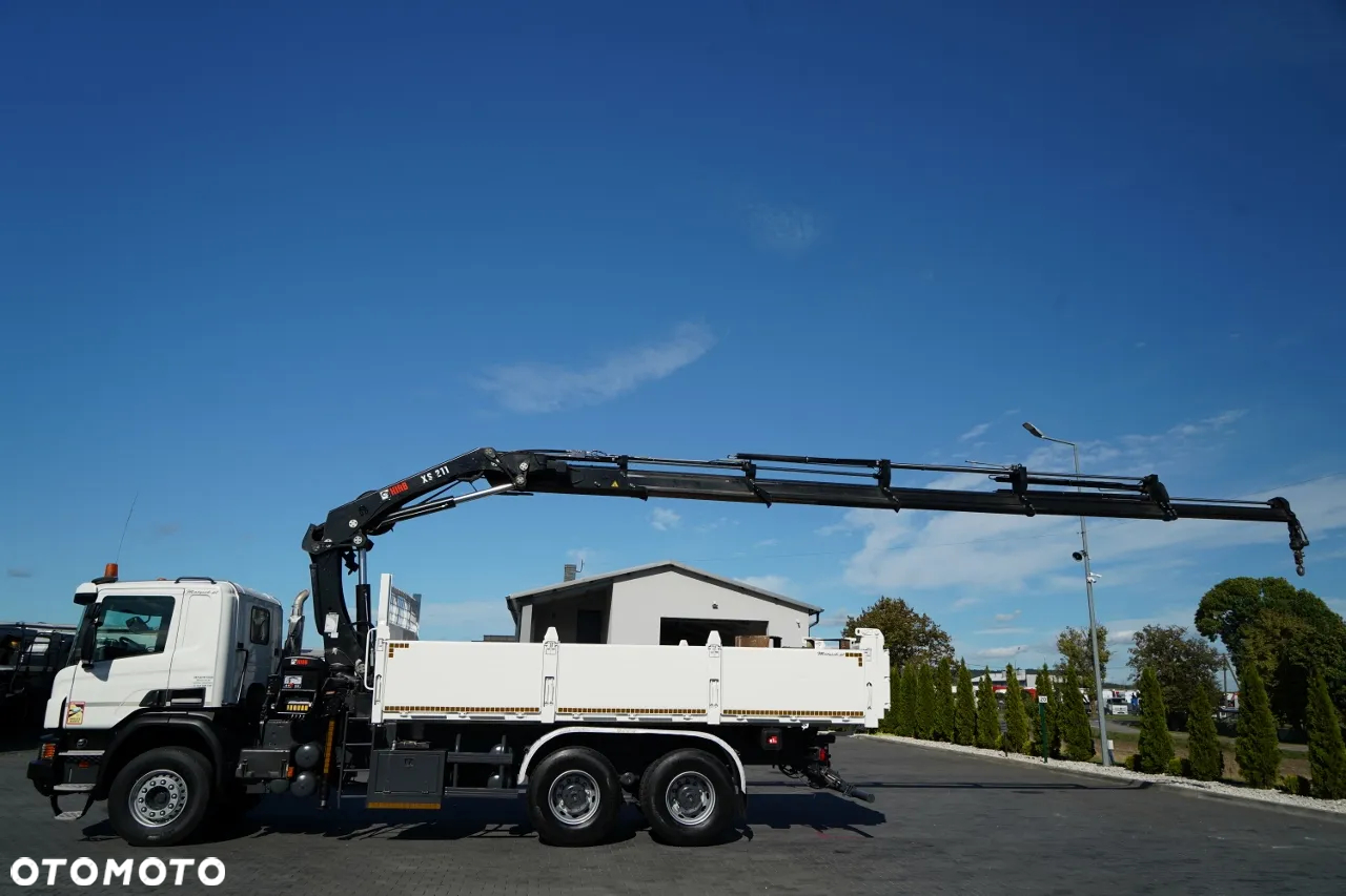 Scania P 410 / 6x4 / WYWROTKA - 6 M + HDS HIAB XS 211 / STEROWANIE RADIOWE / EURO 6 / ROTATOR / CHWYTAK - 6