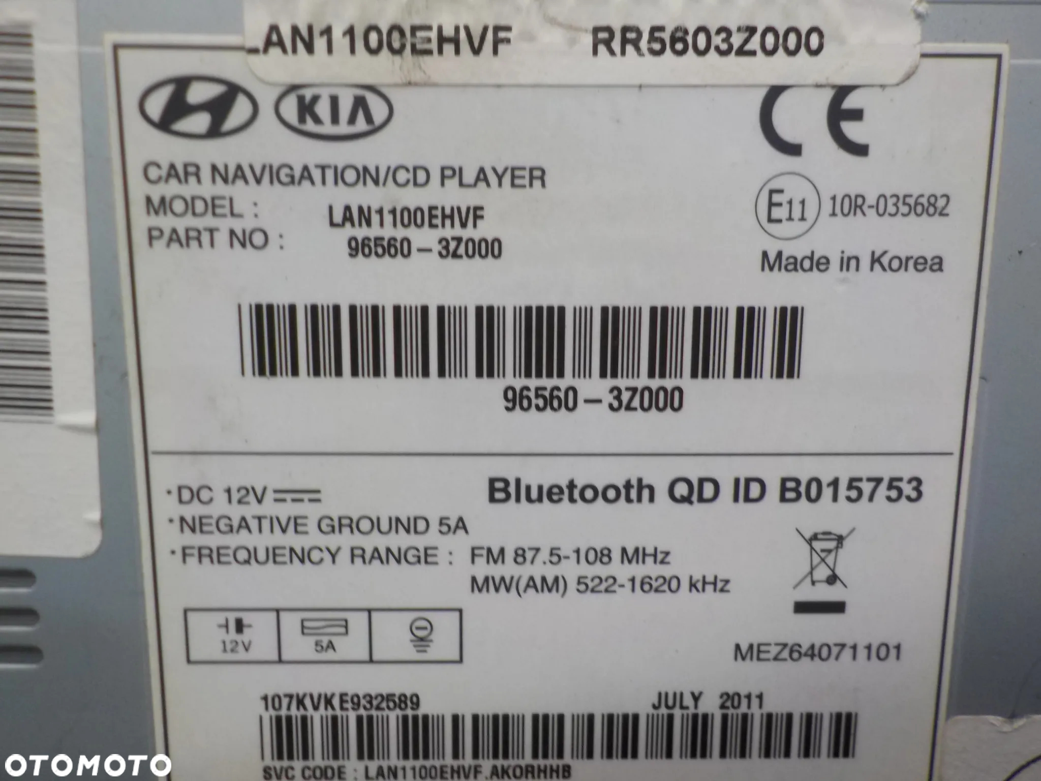HYUNDAI I40  RADIO NAWIGACJA  96560-3Z000 - 4
