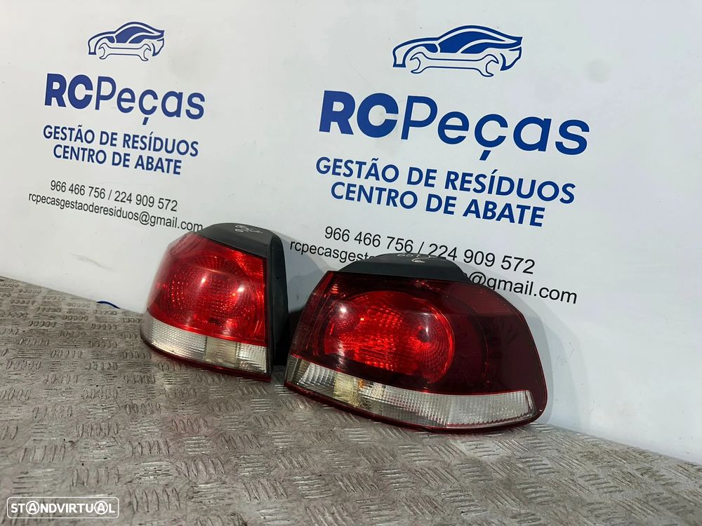 .Conjunto Farolins Tras Traseiro Direito Esquerdo Original Volkswagen VW Golf 6 Mk6 5K0945112 5K0945111 2008 a 2013 - 3