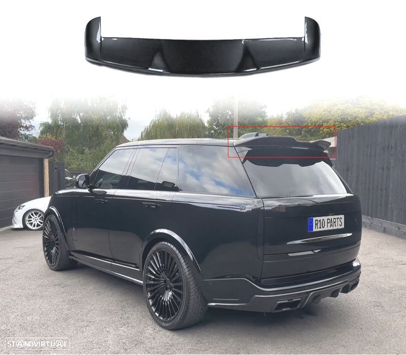 AILERON SUPERIOR LAND ROVER RANGE ROVER VOGUE 23- PRETO BRILHANTE - 1