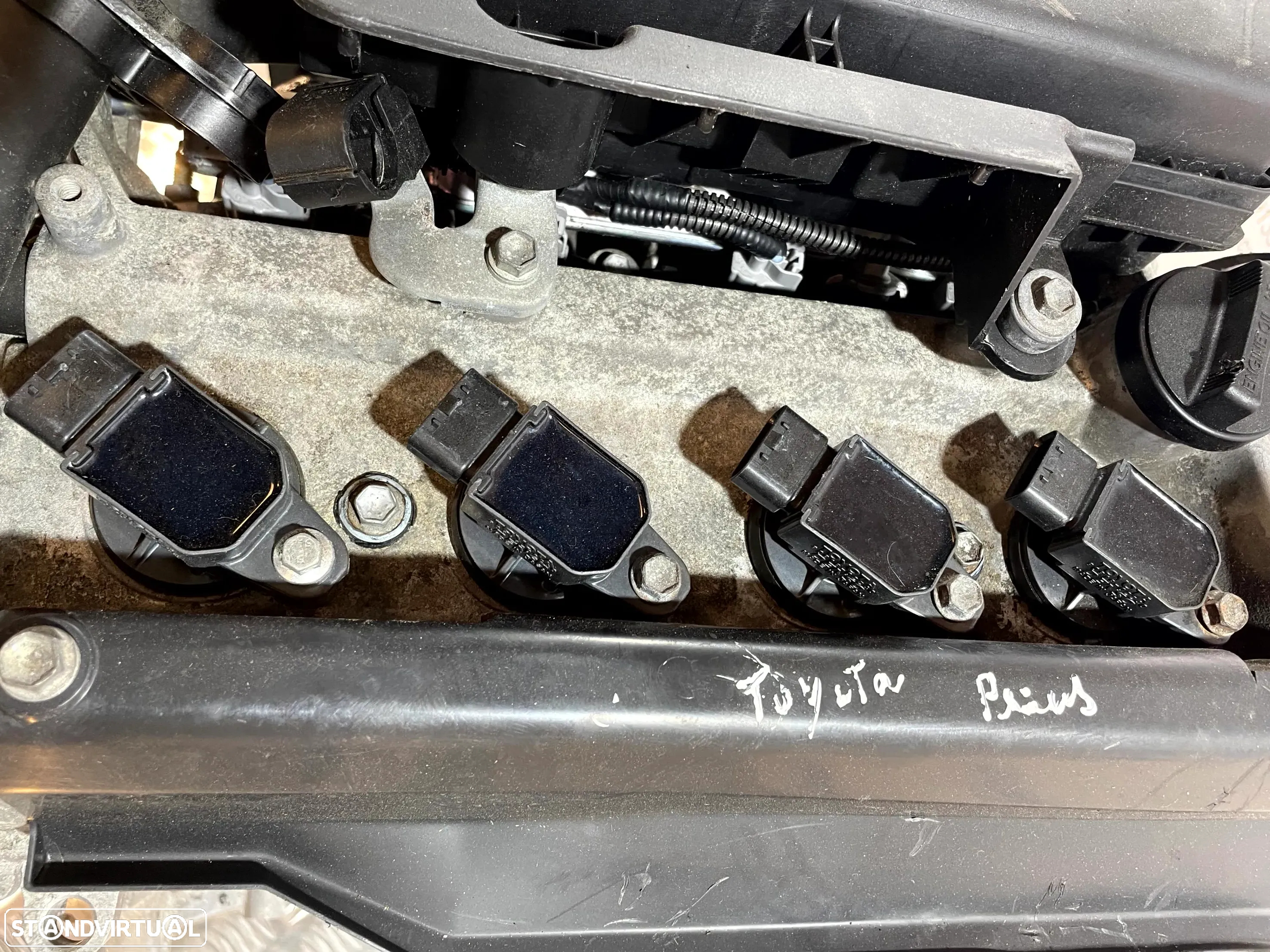 MOTOR COMPLETO 1NZ-FXE 1NZFXE 1NZ FXE X1NZW90 X1N ZW90 08220929 0225519 TOYOTA PRIUS LIFTBACK W2 1.5 16V 78CV HYBRID CAIXA VELOCIDADES ARRANQUE ALTERNADOR COMPRESSOR AR CONDICIONADO BOMBA DIRECAO DIREÇÃO - 6